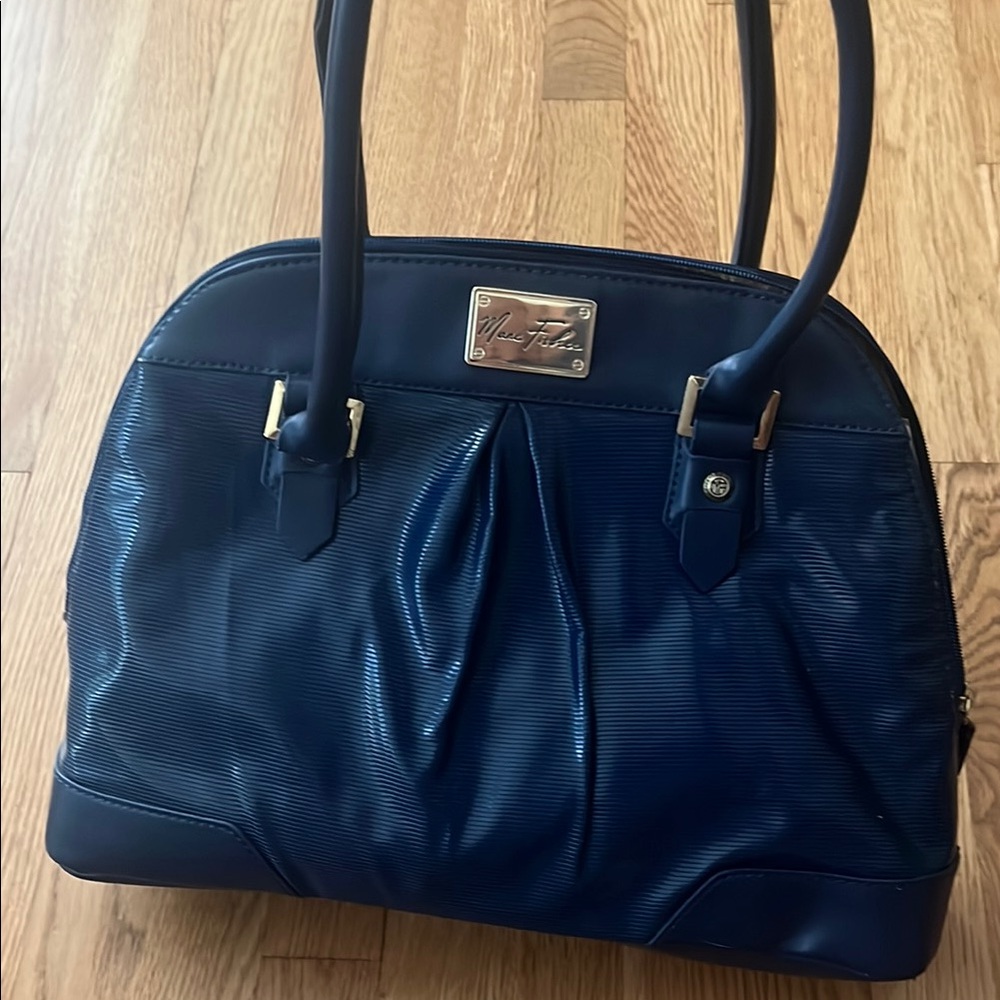 Vintage Y2K Marc Fisher Navy Blue Women's Handbag